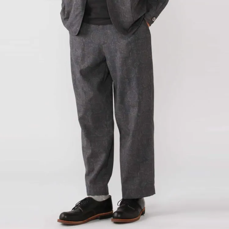 Beams Casual Pants Men Batik Gray-8
