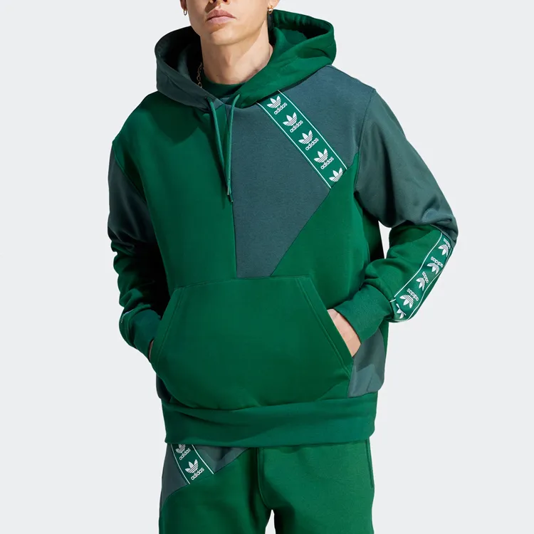 Adidas Originals ADC PATCHWORK HOODIE Sweatshirts Unisex Mineral Green-3