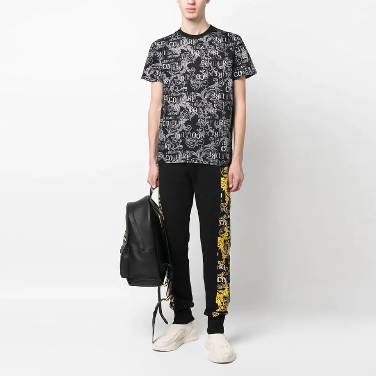 VERSACE JEANS COUTURE SS23 T Shirt Men's Charcoal Gray-1
