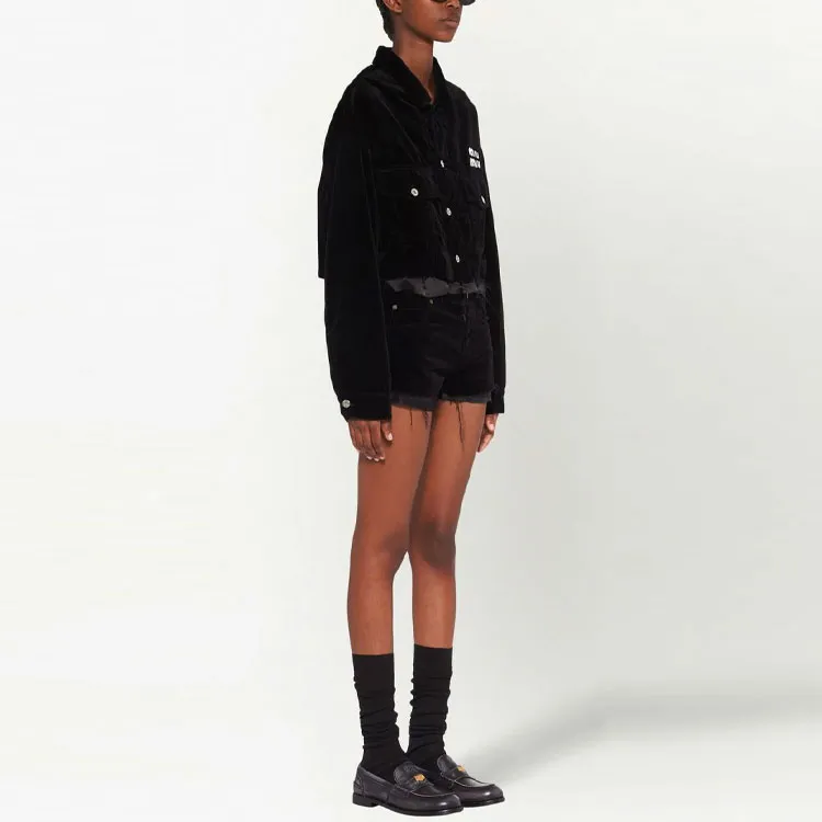 MIU MIU SS23 Casual Shorts Women's Black-4
