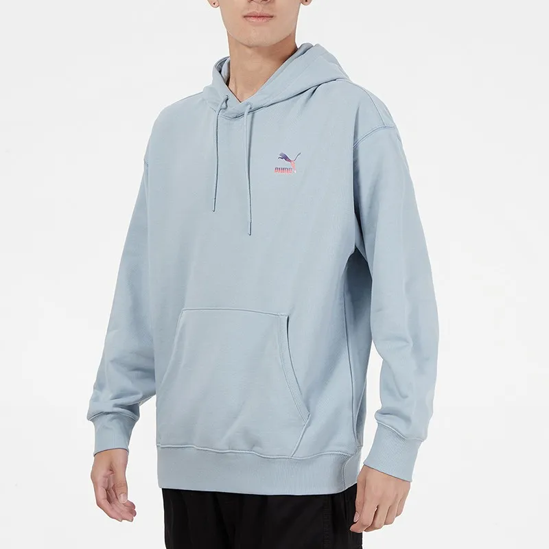 PUMA Sweatshirts Men Light Blue-4