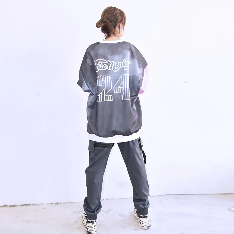 FireMonkey Sweatshirt Unisex Black Pink-3