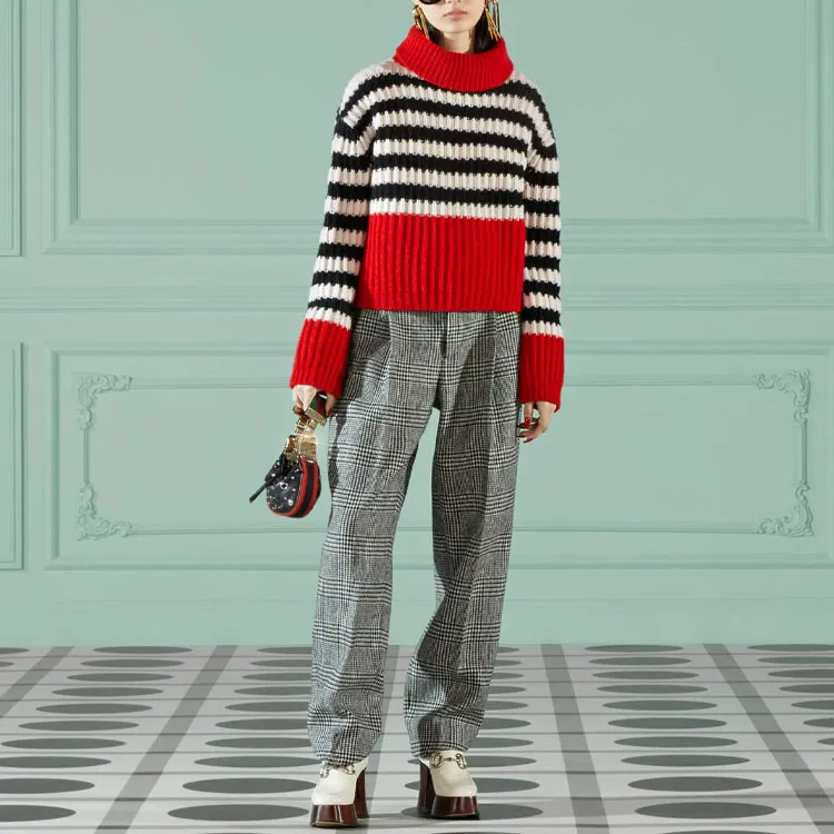 GUCCI Cashmere Sweaters Women's Red-1