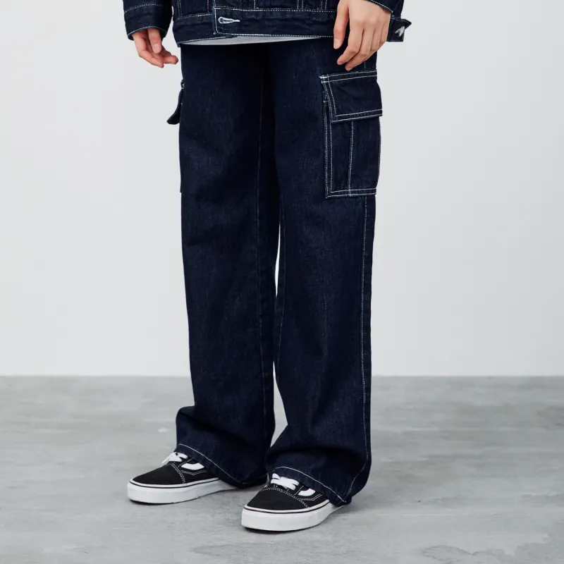 LKOD Straight Jeans Unisex Blue-3