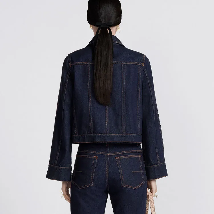 DIOR SS22 Denim Jacket Women's Blue-2