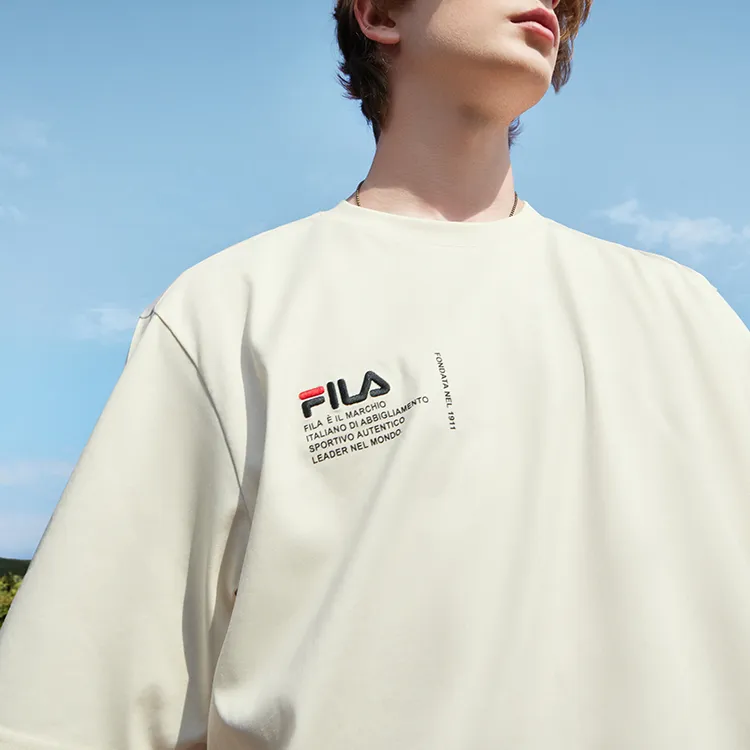 FILA T-Shirt Men's Chrysanthemum White-5