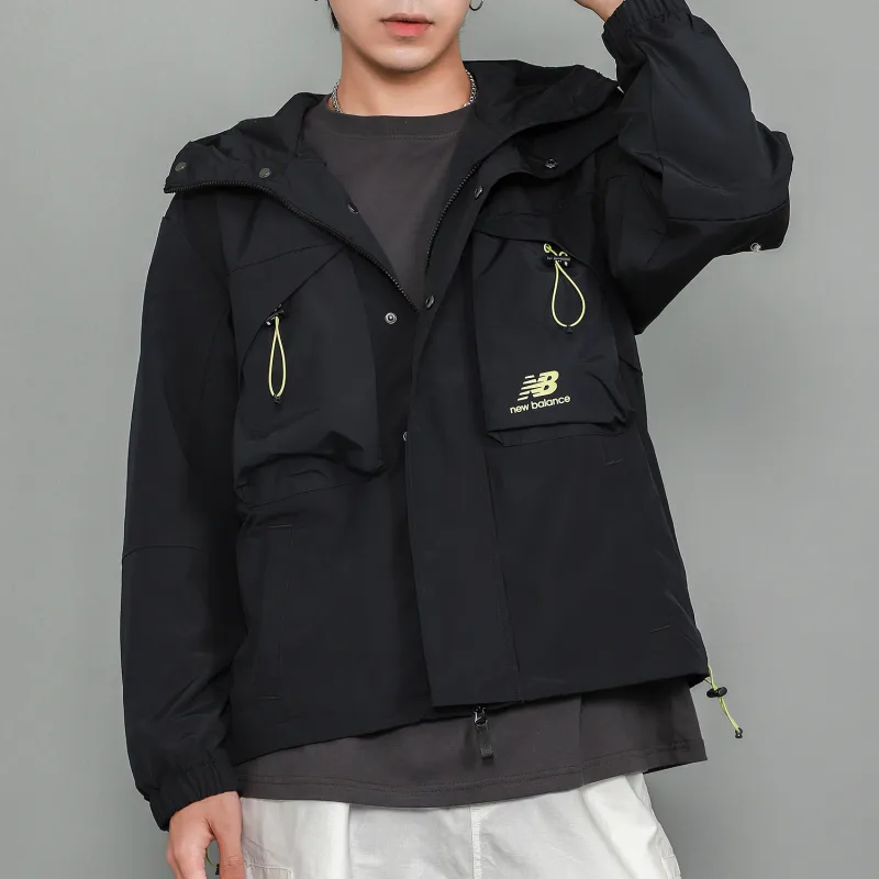New Balance Jackets Men Black-2
