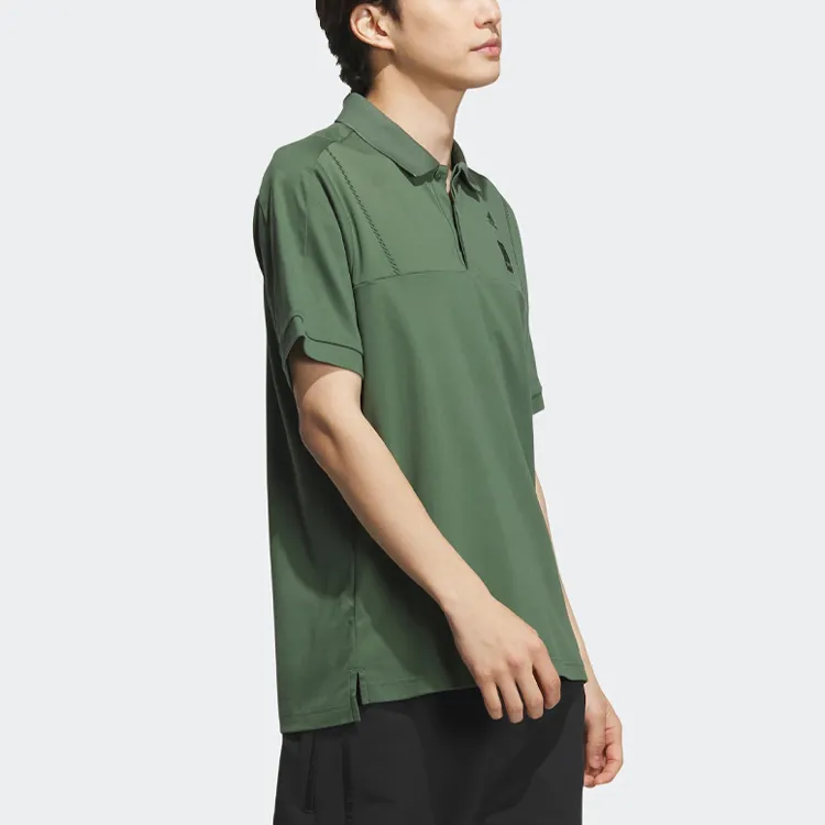 Adidas Wuji Series Polo Shirts Men Oxidized Green-3