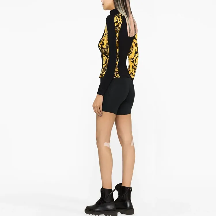 VERSACE Baroque print Zip up Jacket-3