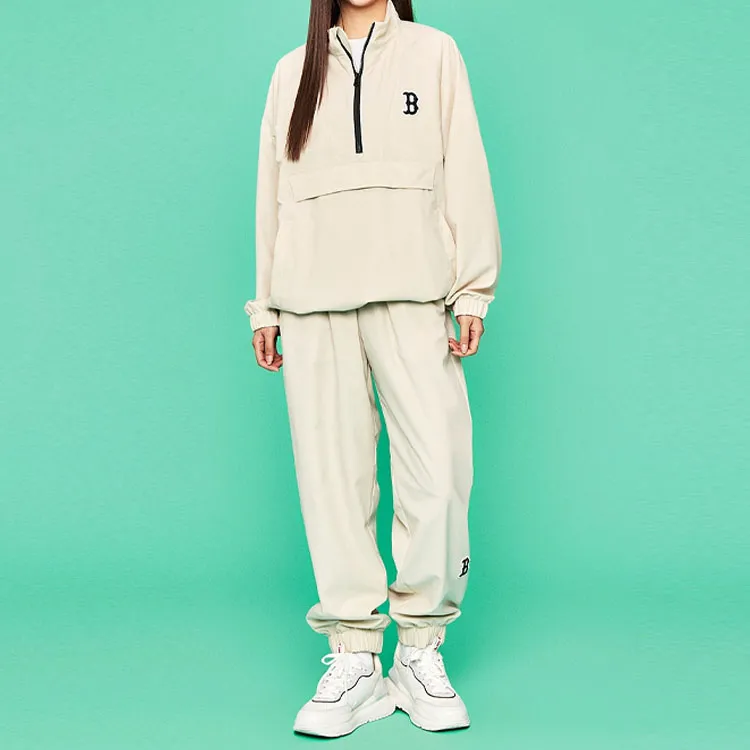 MLB Knitted Sweatpants Unisex Apricot-4