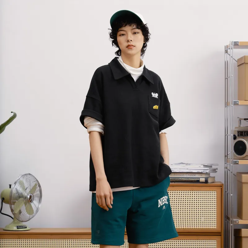 New Balance Polo Shirt Unisex Black-5