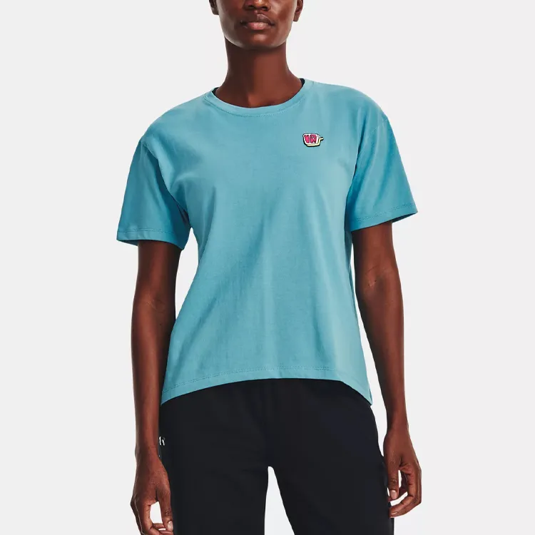 Under Armour T Shirts Women's Glacier Blue-4