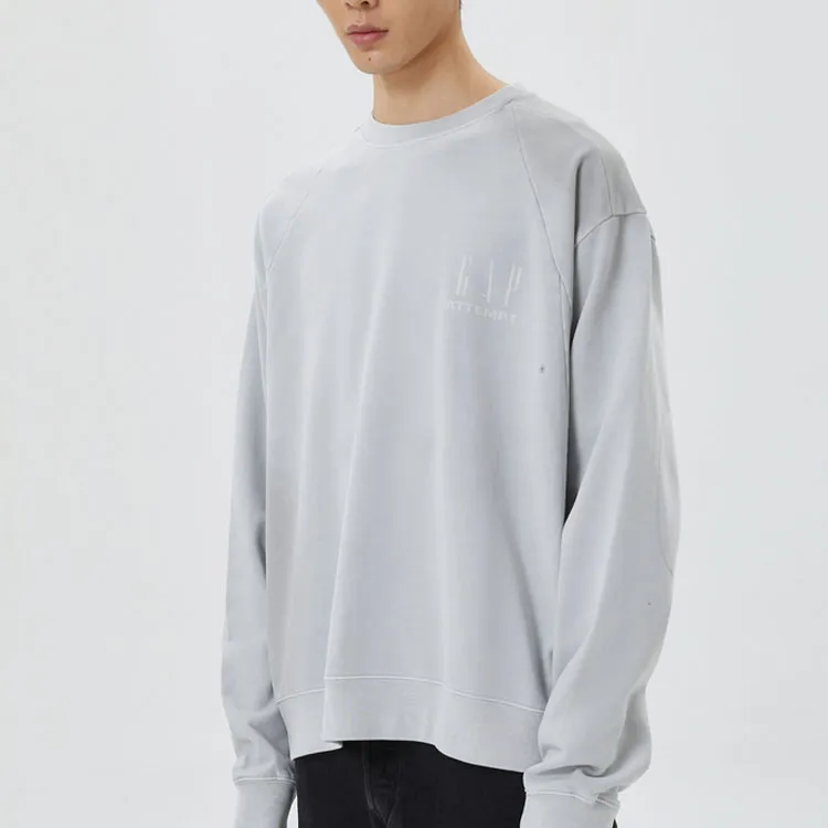 Attempt X GAP X ATTEMPT Sweatshirts Unisex Gray-3