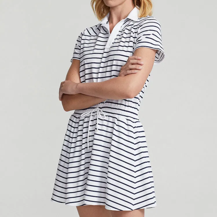 Polo Ralph Lauren Short Sleeved Dresses Women's Blue-3