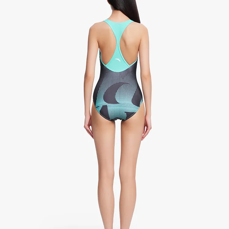 ANTA One Piece Swimsuits Women's Block Green-3