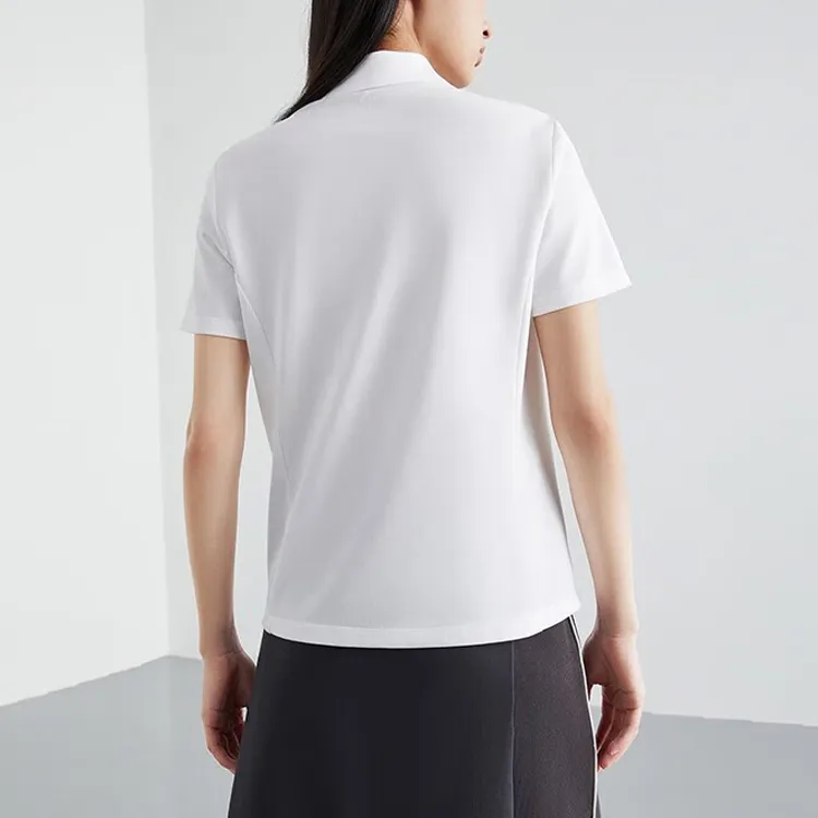 ANTA Variety Training Collection Polo Shirts Women's Snowflake White-2