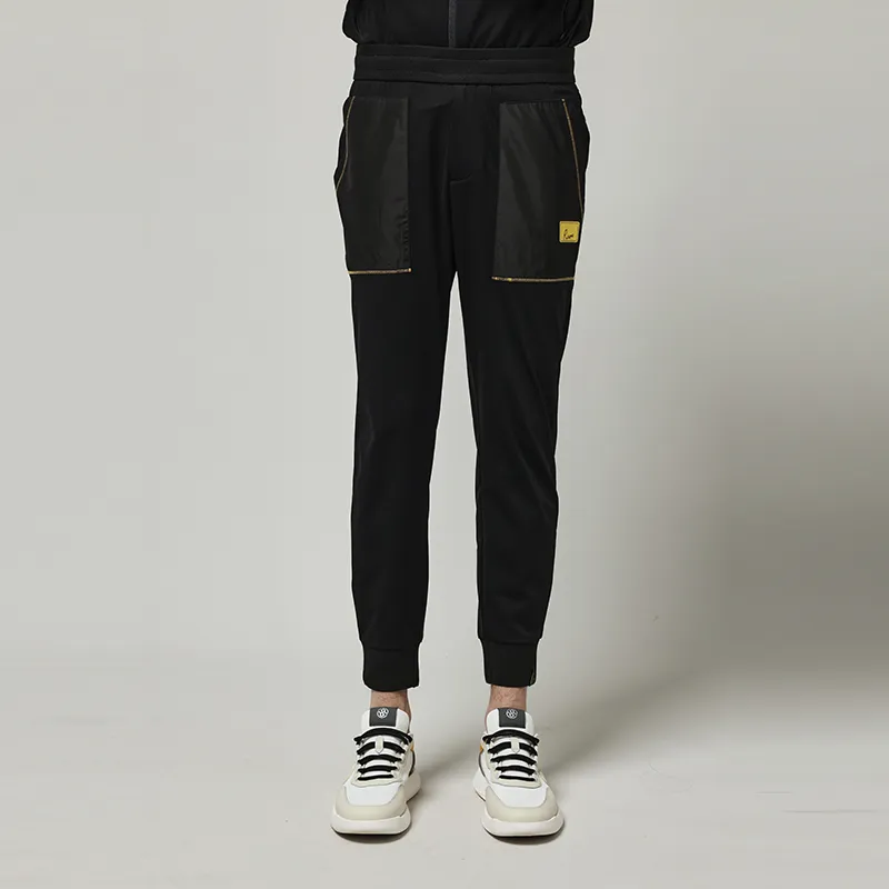 RARE Knitted Sweatpants Men Black-2