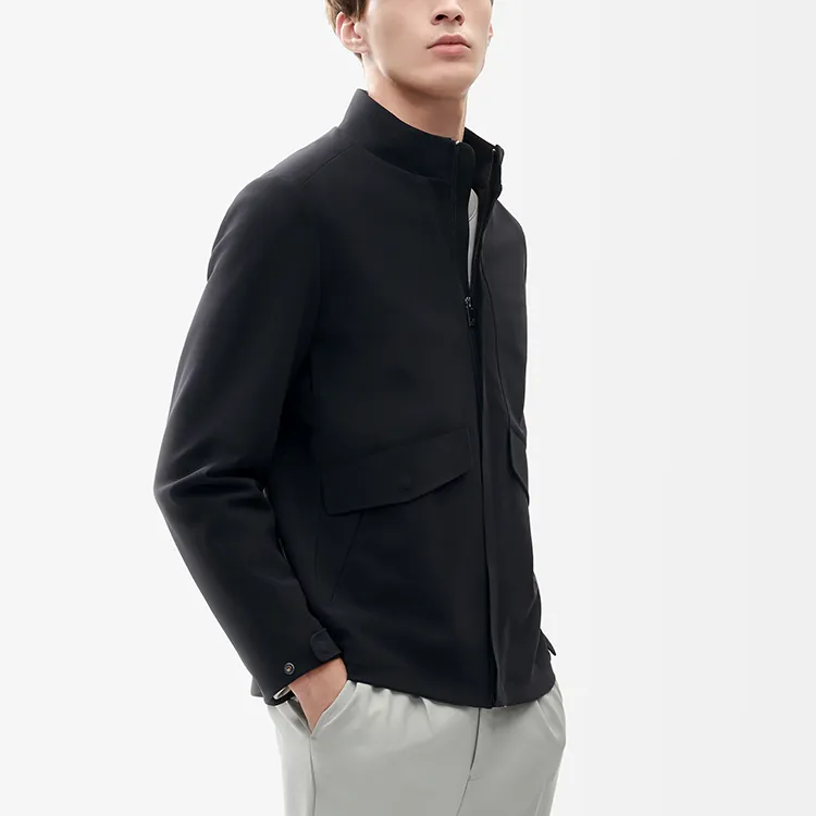FILA Jackets Men Jet Black-5