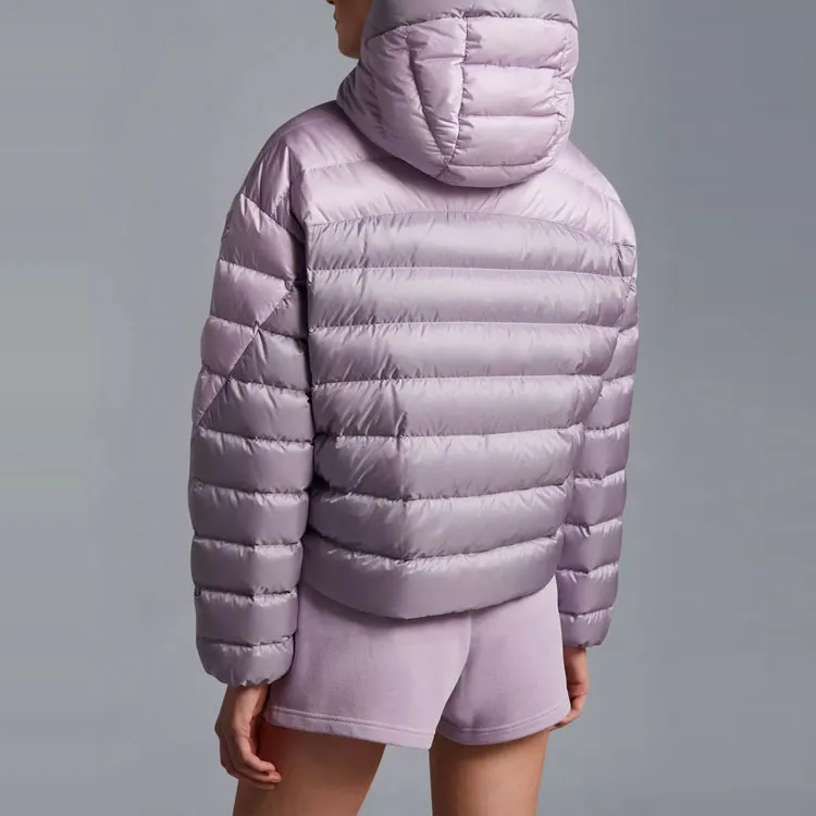 Moncler Cropped Coats Women's Lilac-3