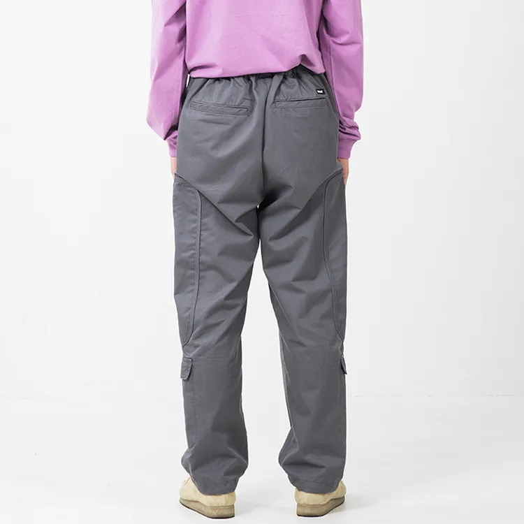 XLARGE Straight Casual Pants Unisex Gray-3