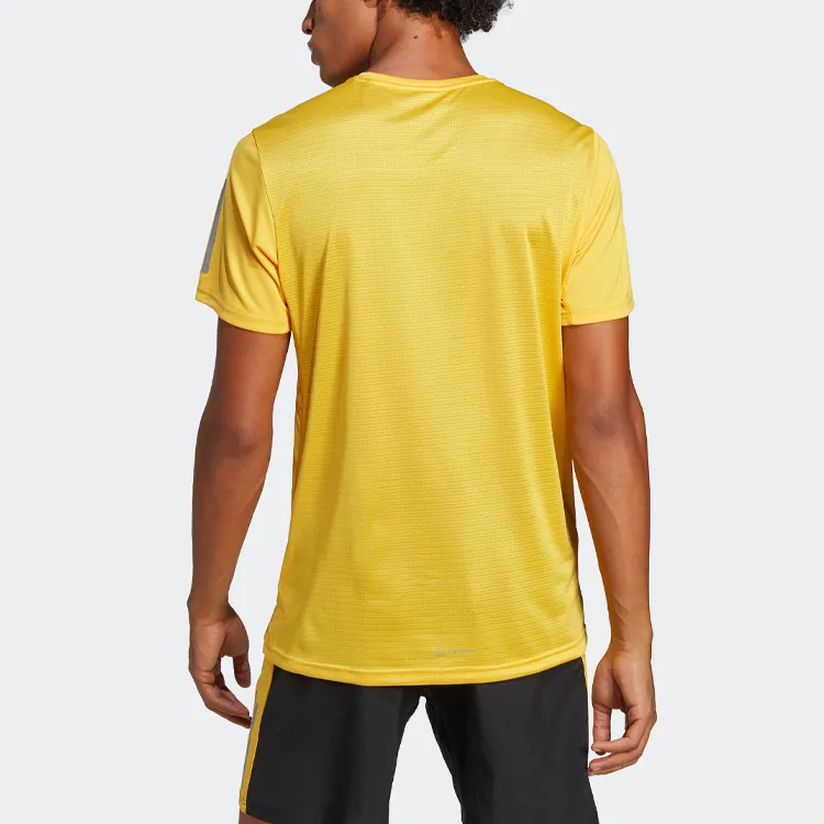 Adidas T Shirts Men Sunlight Yellow-2