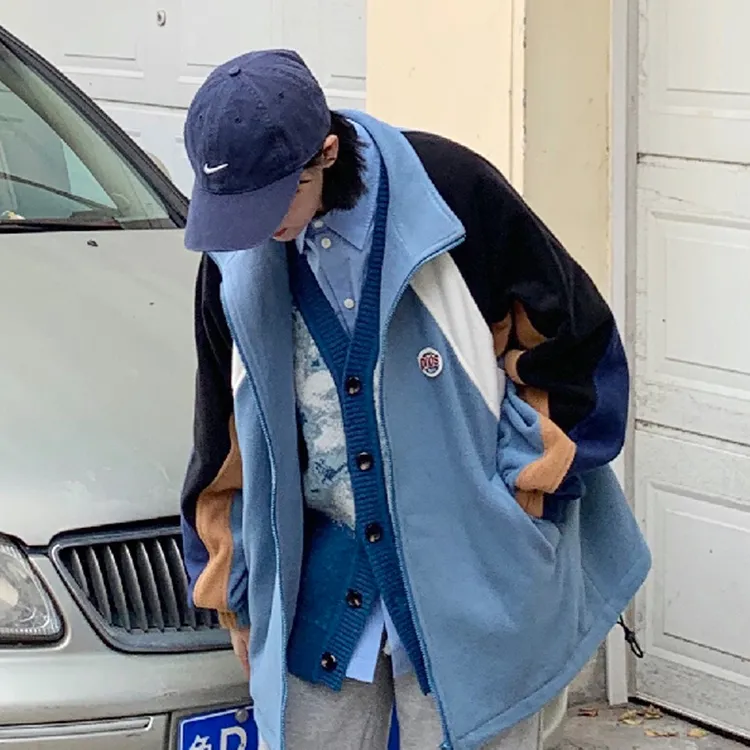 PROS BY CH Loose Fit Jacket Unisex Haze Blue-2