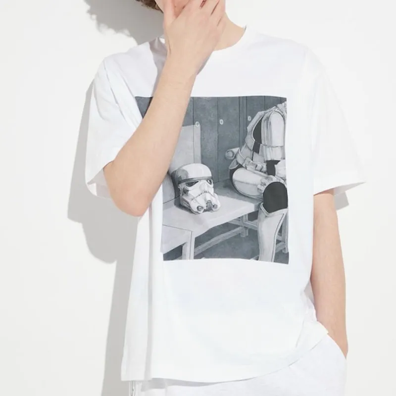 Disney X UNIQLO Disney Co brand T Shirts Unisex White-3
