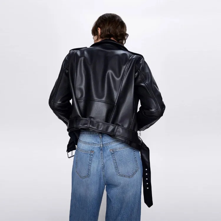 ZARA Cropped Coats Women's Black-1