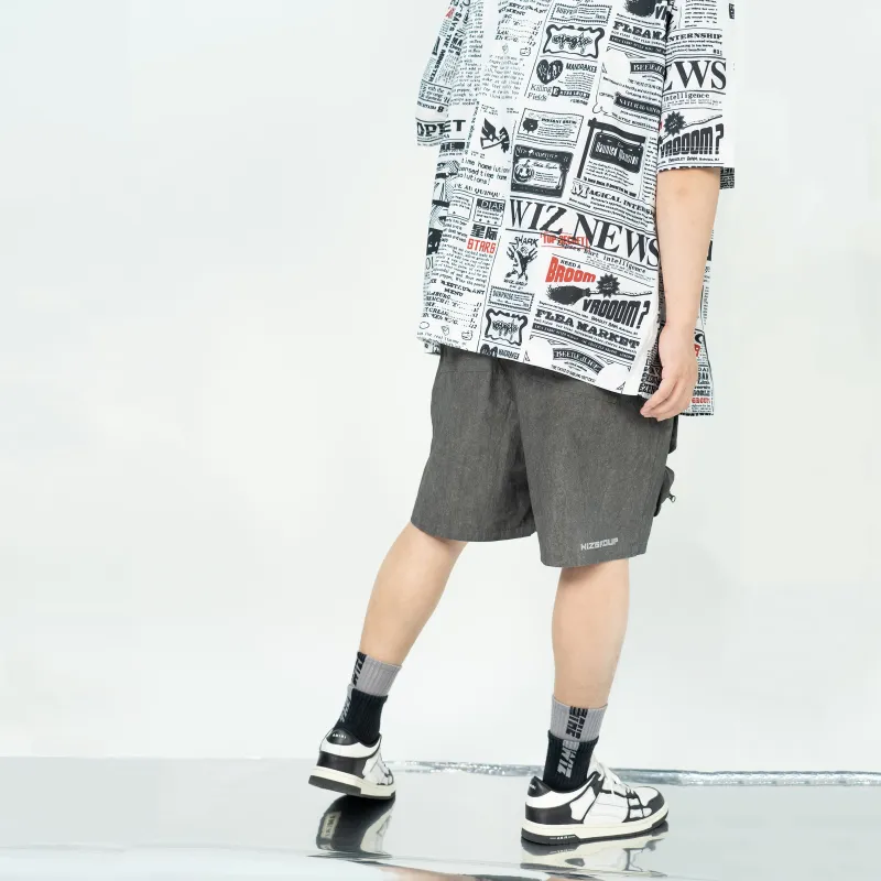 THEWIZBRAND Loose Fit Shorts Unisex Heather Gray-5