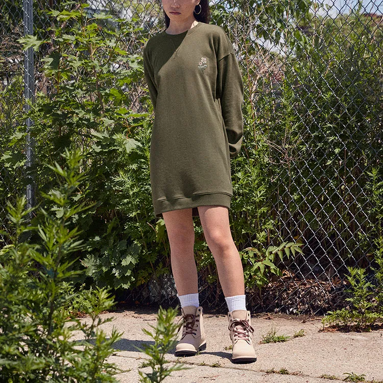 Timberland Long-Sleeved Dresses Women's Army Green-2