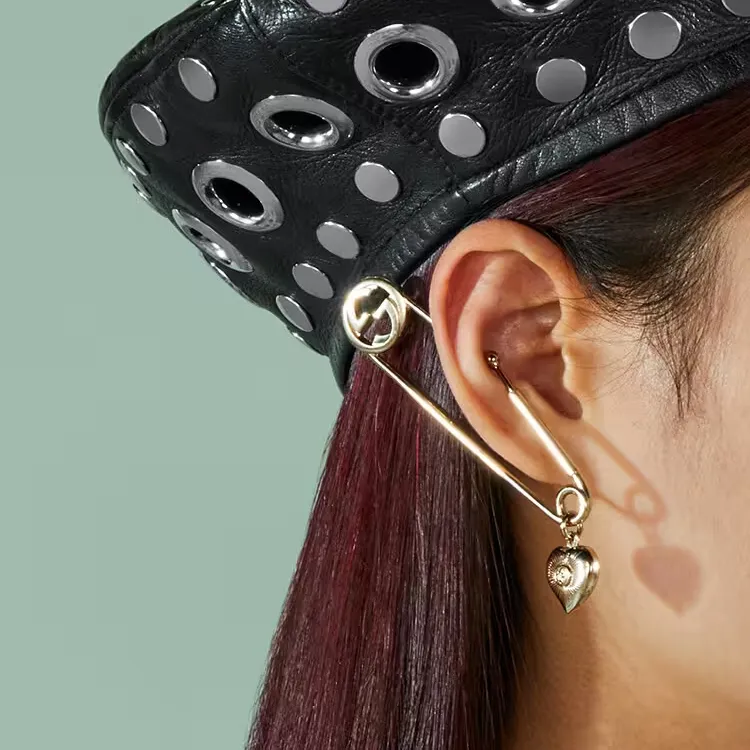 GUCCI Earrings Women's Gold-3