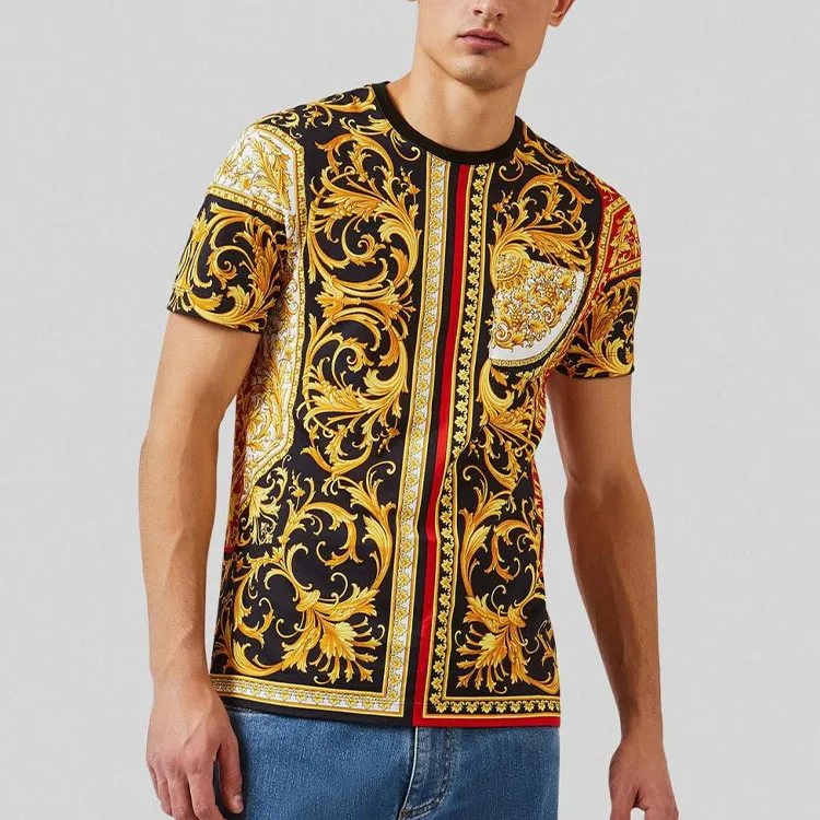 VERSACE T-Shirts Men Yellow-3