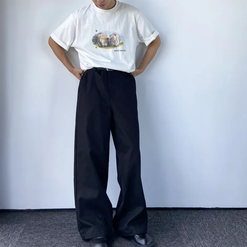 BASIC MATCH T-Shirts Unisex White-5