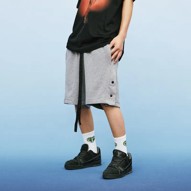 A11SLAVE Loose Fit Shorts Unisex Gray-3