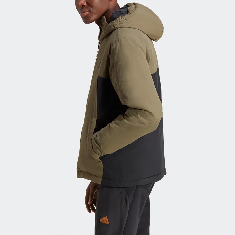 Adidas Puffer Jackets Men Strata Olive Green-3