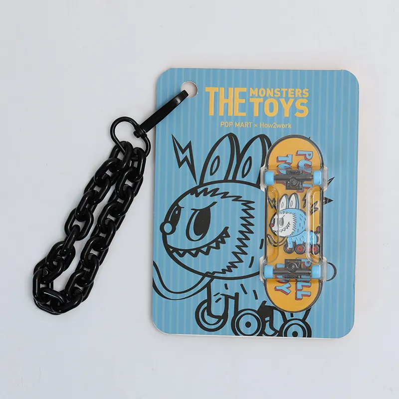 POP MART Elf Toy Collection Labubu The Monsters Fingerboard Badge Badges-4