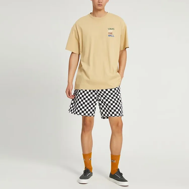 Vans Drop Shoulder Sleeve T Shirt Men's Khaki-5