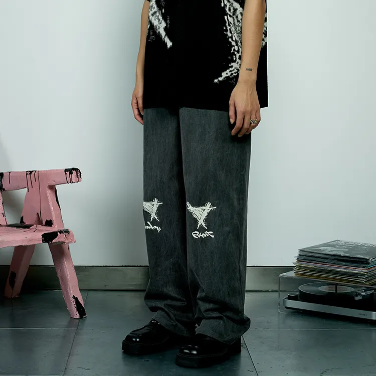 Randomevent Straight Jeans Unisex-4