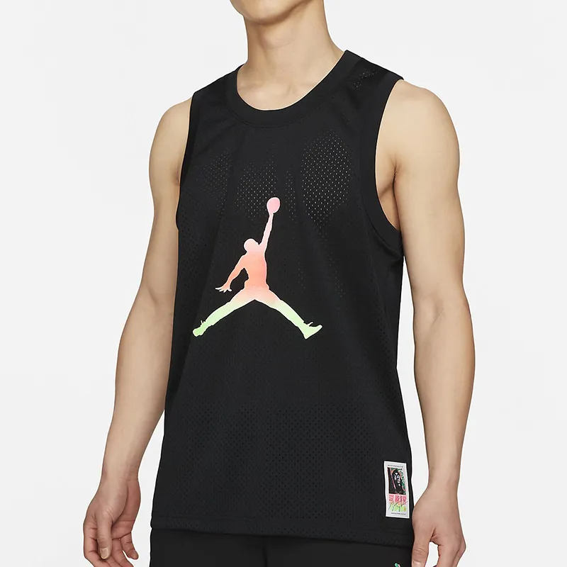 Jordan Basketball Jerseys Men's Black-2