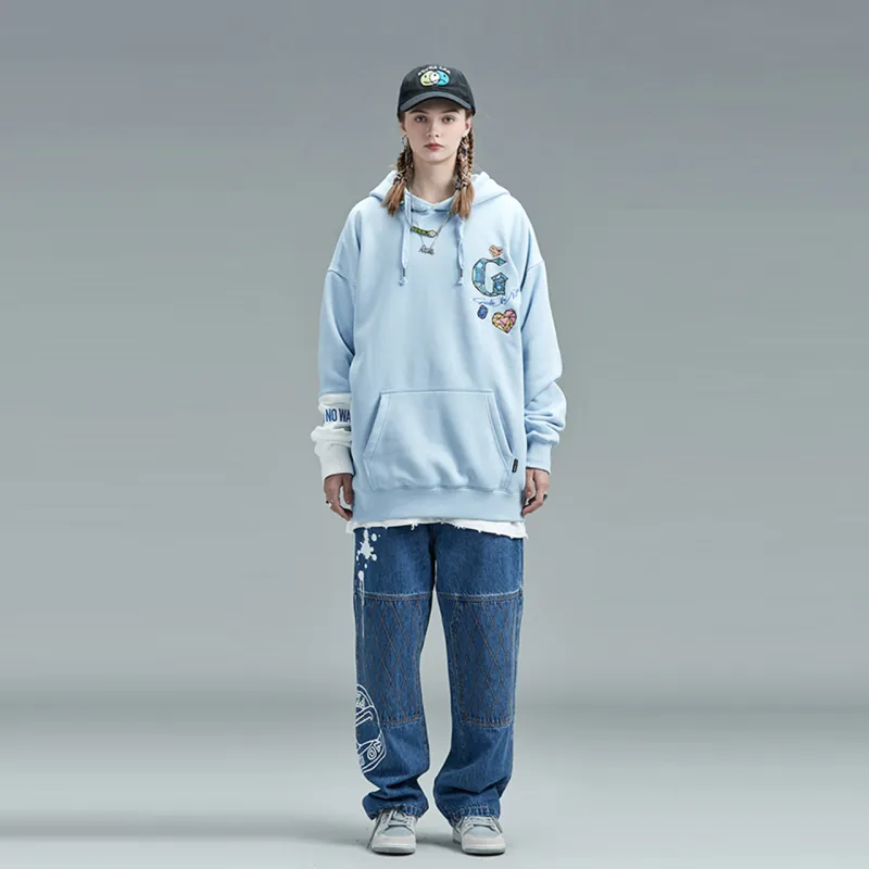 Guuka Sweatshirts Unisex Sky Blue-5