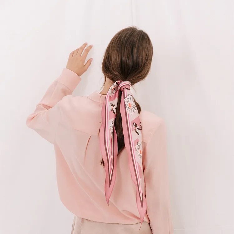 LOST PATTERN Silk Scarves Women's-10