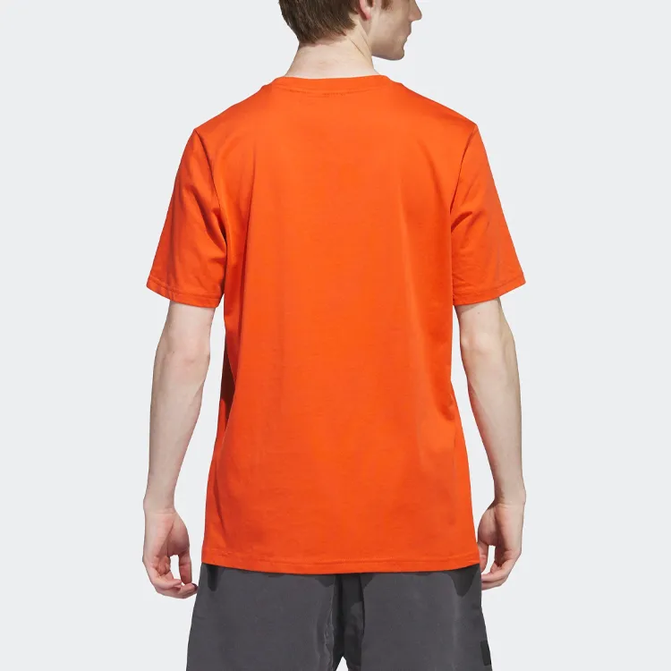 Adidas Originals T Shirt Men's Orange Red-2