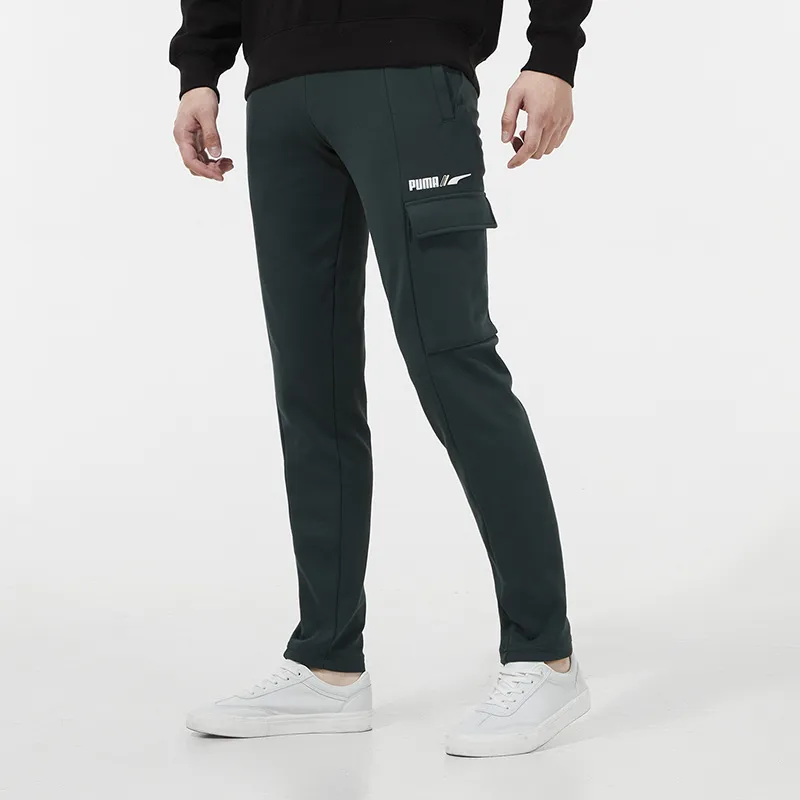 PUMA Knitted Sweatpants Men Olive Green-4
