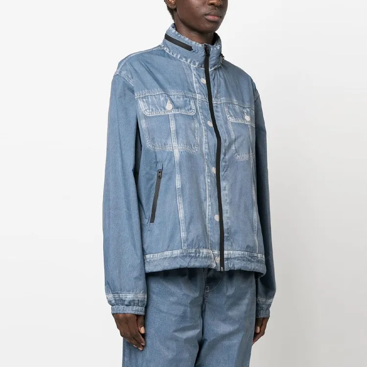 DIESEL Denim Jackets Women's Light Blue-3