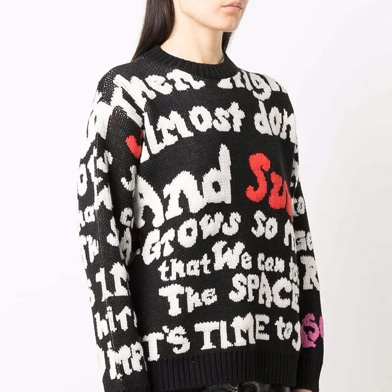 MSGM FW21 Sweater Women's Black-3