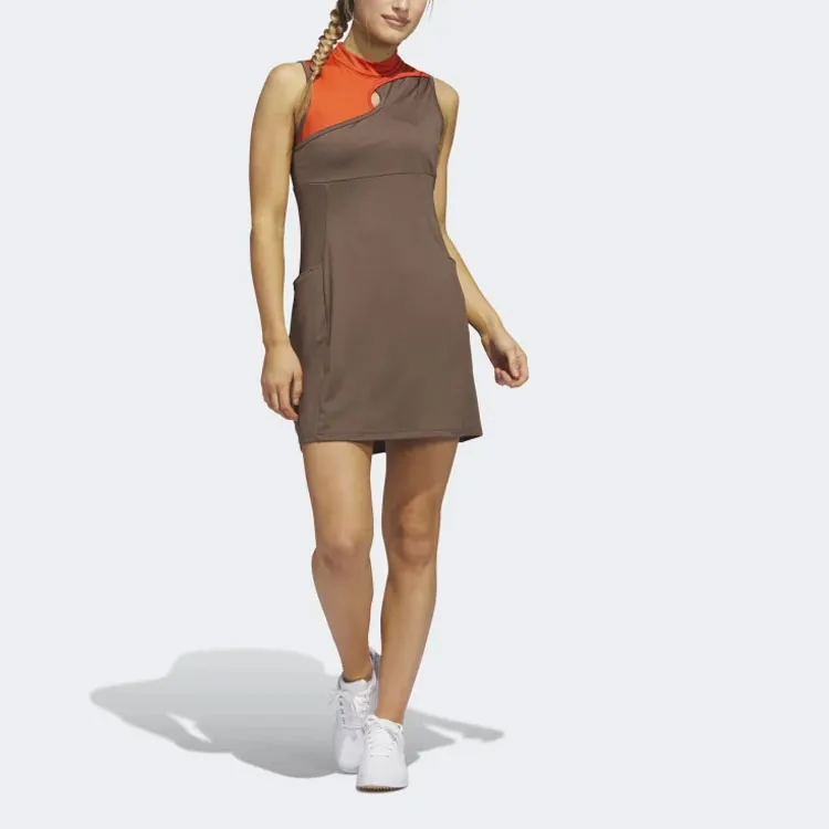 Adidas Free Shipping With AdiClub Ultimate365 Tour Colorblocked Golf Dress-2