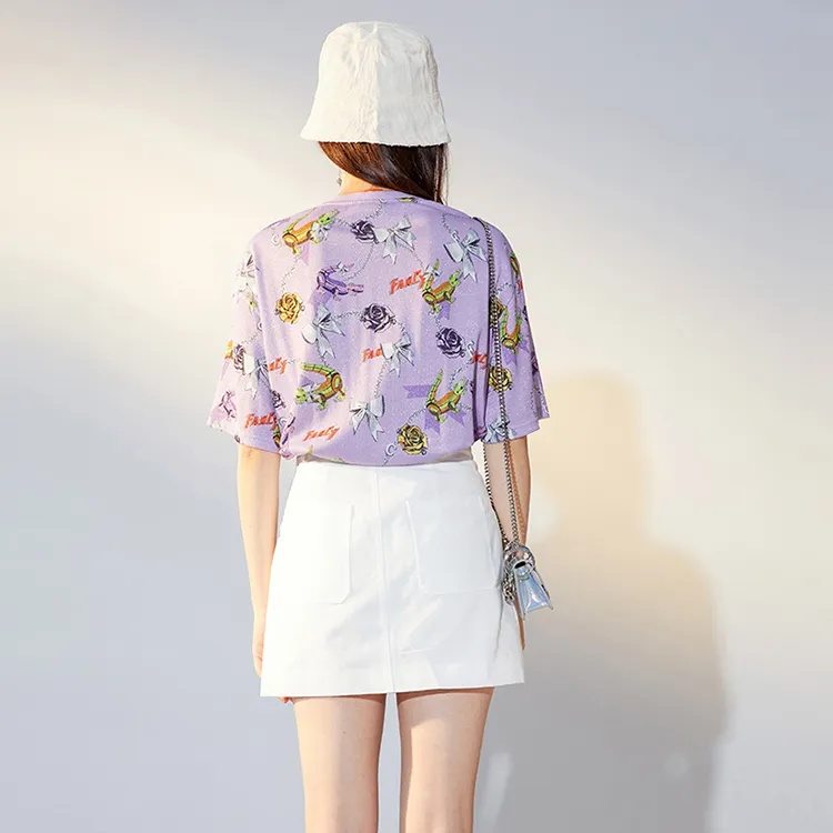 Fiona Chen T-Shirts Women's Light Purple-2