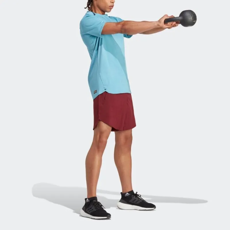 Adidas Casual Shorts Men Burgundy-3