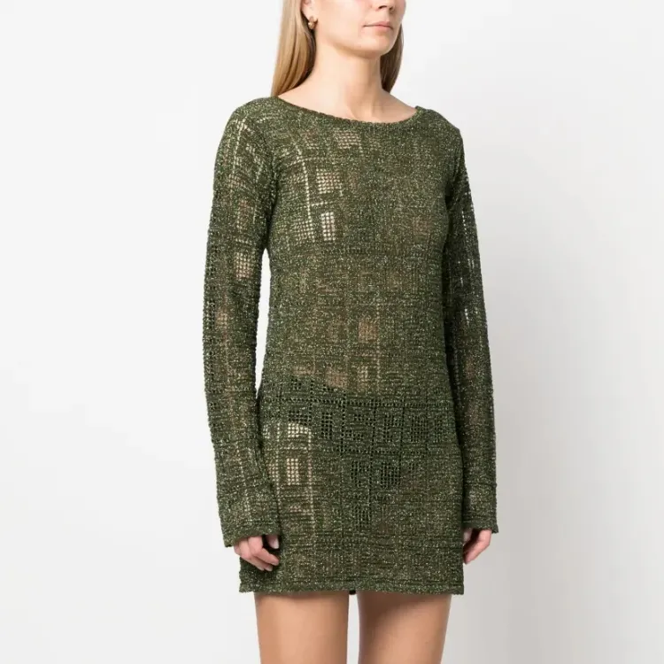 GCDS Monogram knit Minidress-3