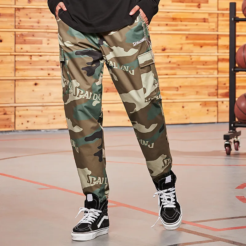 SPALDING Casual Pants Unisex Camouflage-5